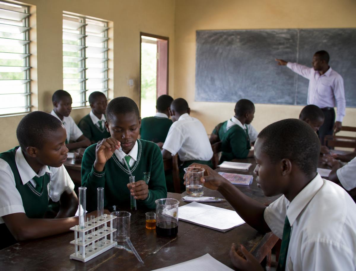 A science lesson in progress at Accord Science Academy